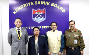 As part of CSR activity, Our MD & CEO and Company Secretary interacted with Kendriya Sainik Board officials